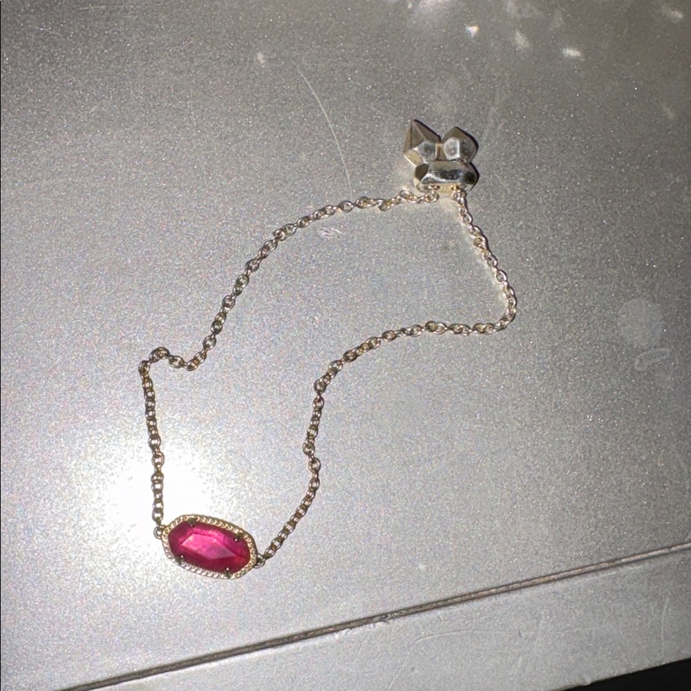 Kendra Scott Hot pink pendant bracelet